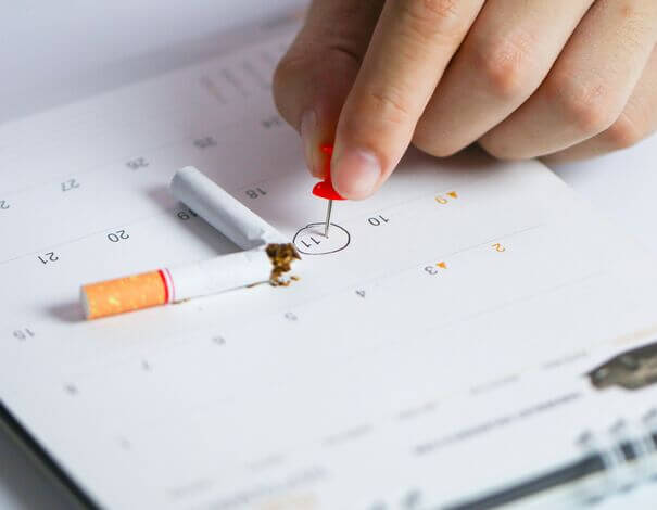 cigarette with calendar