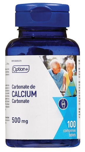 carbonate de calcium 500mg Option plus