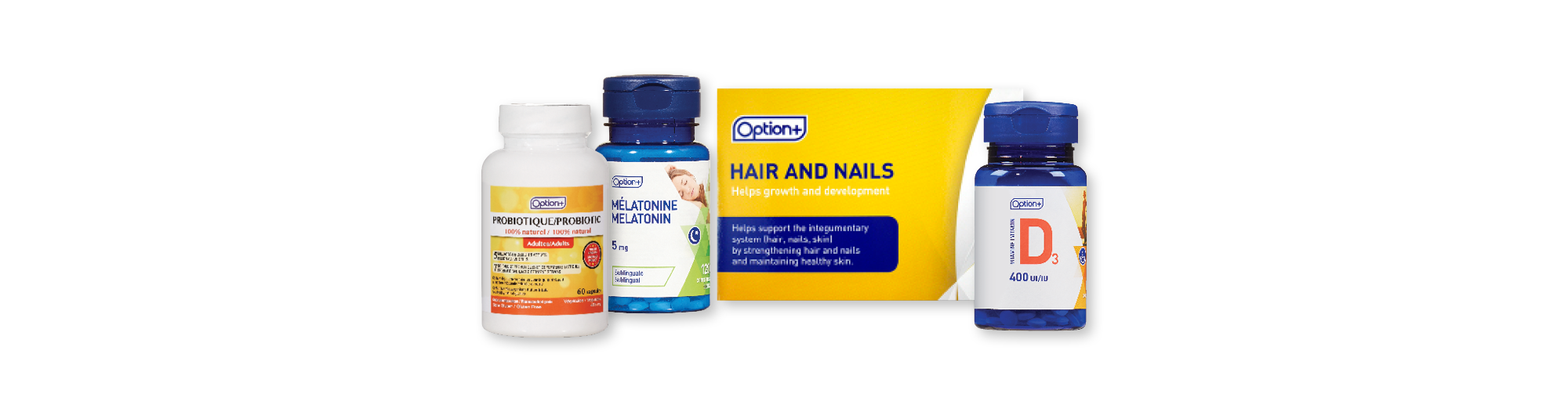 Option+ Vitamins, Probiotics and Natural Health Products