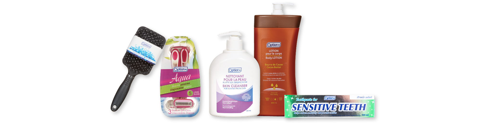 Option+ Beauty, Body Care and Personal Hygiene Products